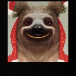 Cute Smiling Sloth Christmas Gift T Shirt 39352320
