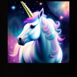 Cute Little Unicorn In Outer Space T Shirt 39521177