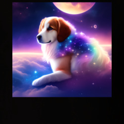 Pretty Cute Little Dog Facing The Universe Earth T Shirt 39525453