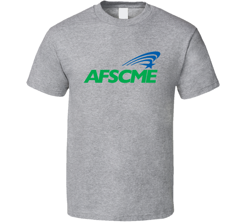 Afscme Union Logo Sport Grey T Shirt