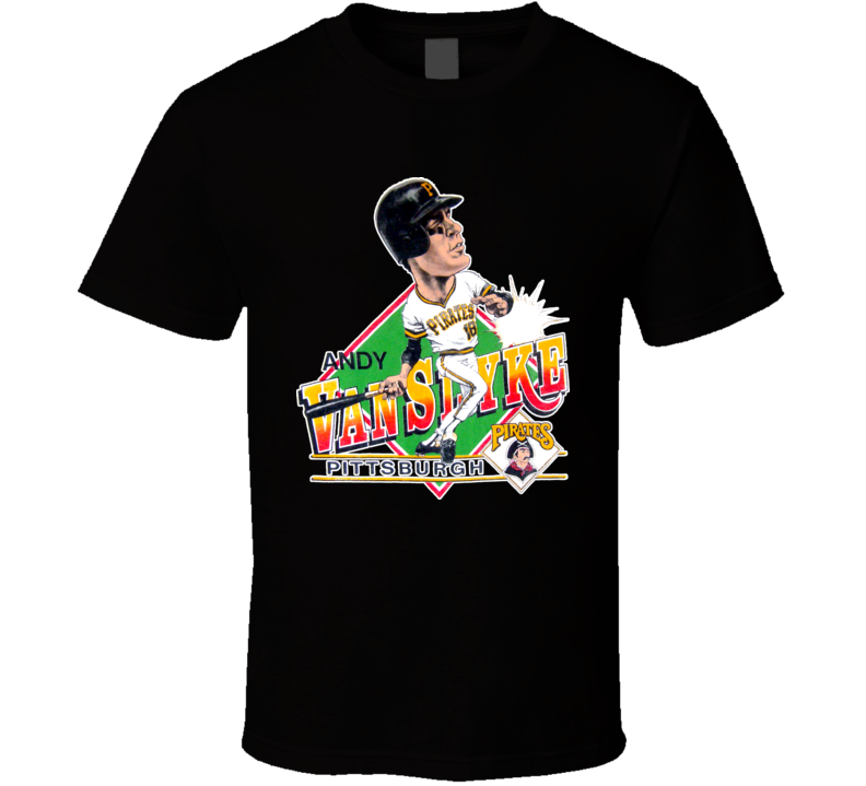 Andy Van Slyke Retro Baseball Caricature T Shirt Andy Van Slyke Retro Baseball Caricature T Shirt