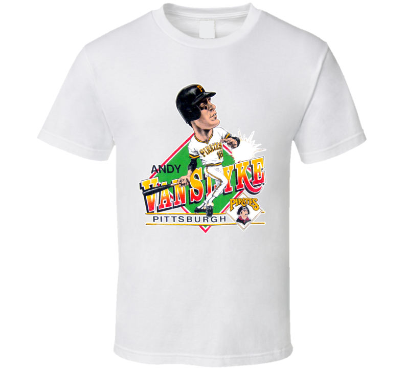Andy Van Slyke Retro Baseball Caricature T Shirt Andy Van Slyke Retro Baseball Caricature T Shirt