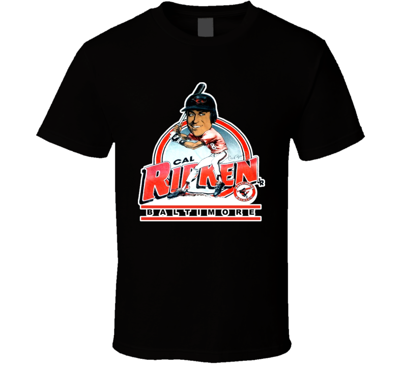 Cal Ripken Retro Baseball Caricature T Shirt Cal Ripken Retro Baseball Caricature T Shirt