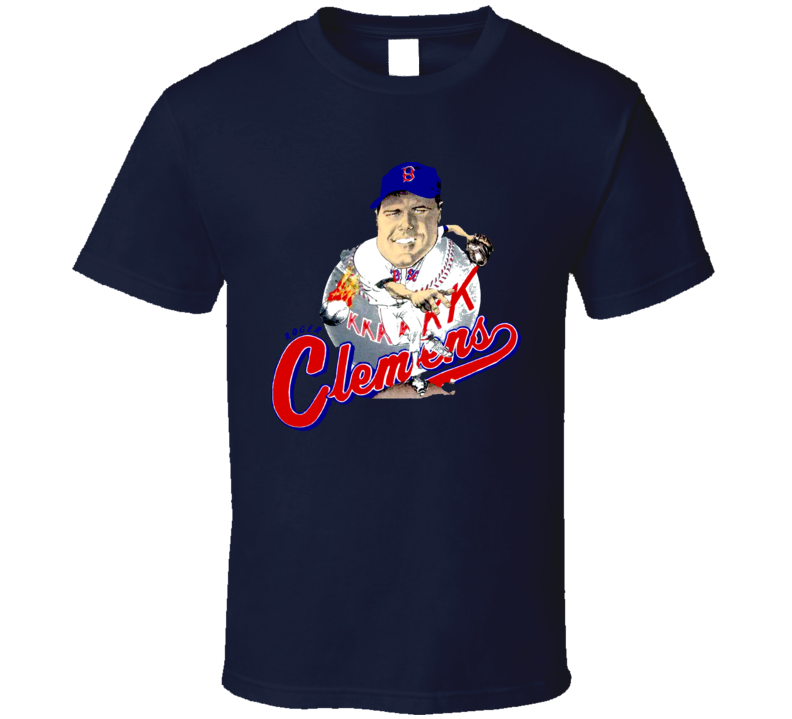 Roger Clemens Retro Baseball Caricature T Shirt Roger Clemens Retro Baseball Caricature T Shirt