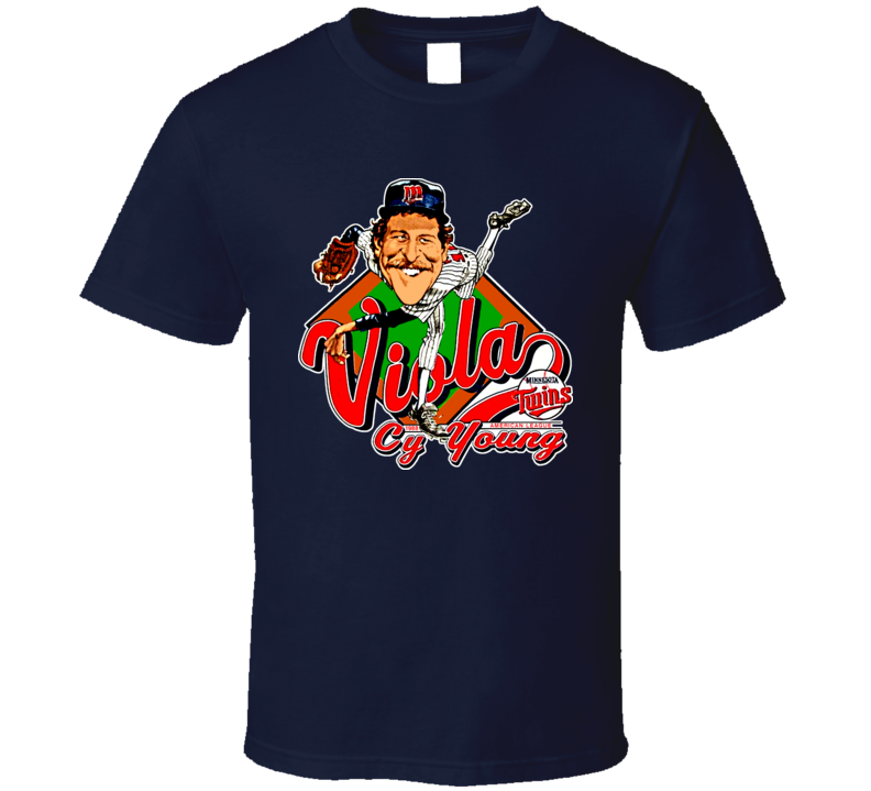 Frank Viola Retro Baseball Caricature T Shirt Frank Viola Retro Baseball Caricature T Shirt