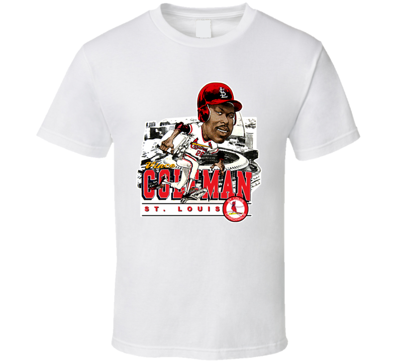 Vince Coleman Retro Baseball Caricature T Shirt Vince Coleman Retro Baseball Caricature T Shirt