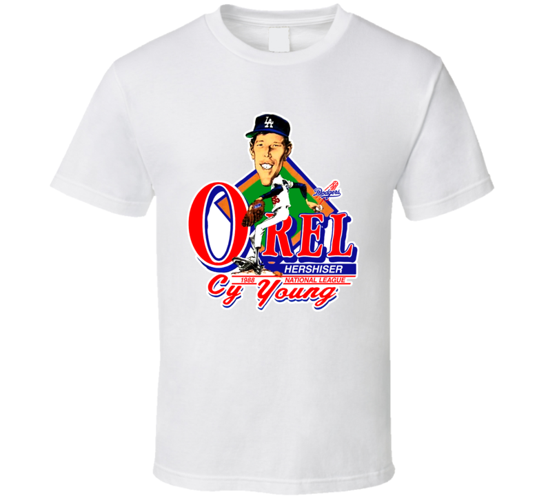 Orel Hershiser Retro Baseball Caricature T Shirt Orel Hershiser Retro Baseball Caricature T Shirt