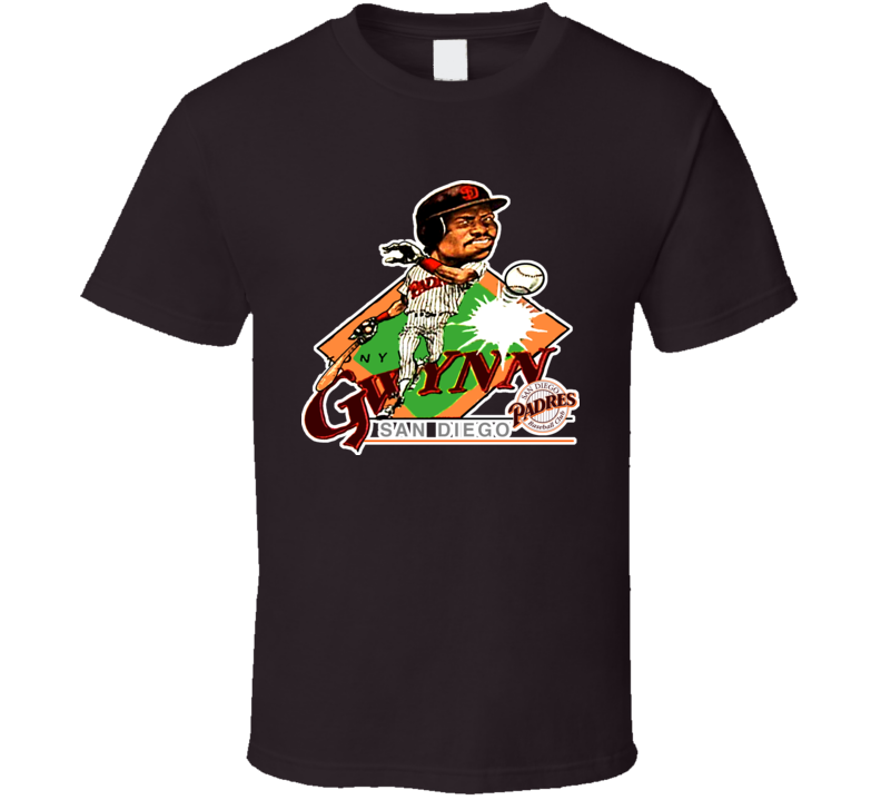 Tony Gwynn Retro Baseball Caricature T Shirt Tony Gwynn Retro Baseball Caricature T Shirt