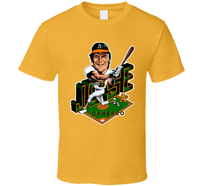 Jose Canseco Retro Baseball Caricature T Shirt Jose Canseco Retro Baseball Caricature T Shirt