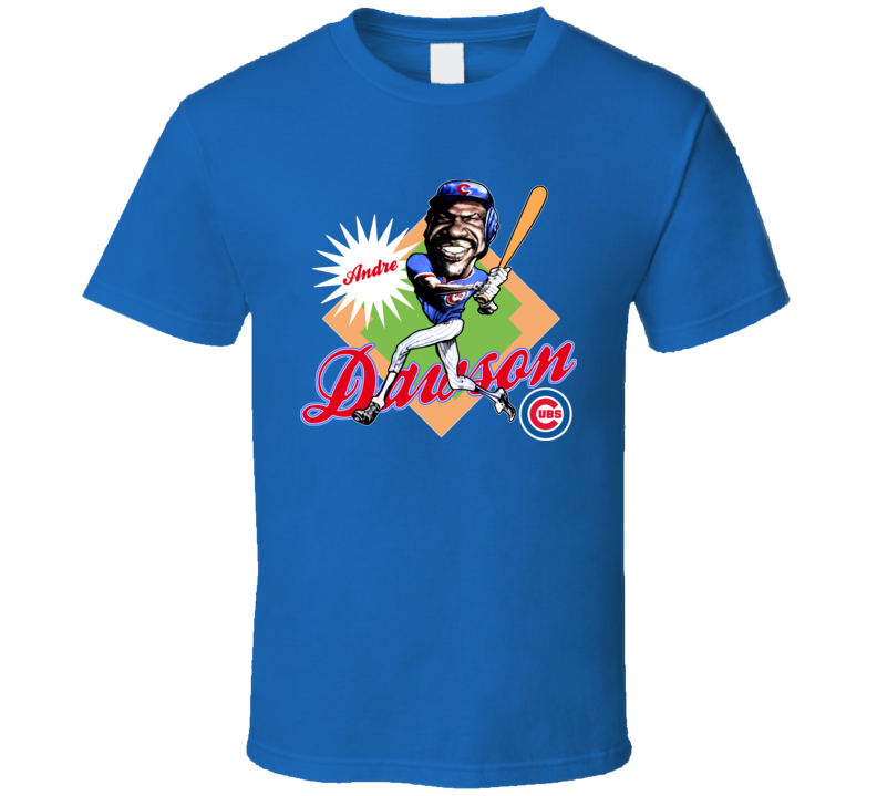 Andre Dawson Retro Baseball Caricature T Shirt Andre Dawson Retro Baseball Caricature T Shirt