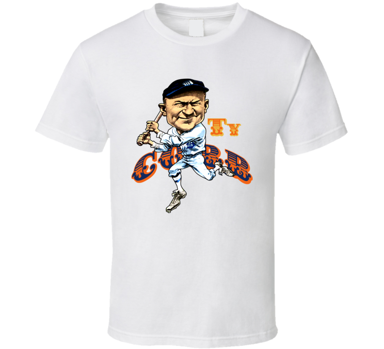 Ty Cobb Retro Baseball Caricature T Shirt Ty Cobb Retro Baseball Caricature T Shirt