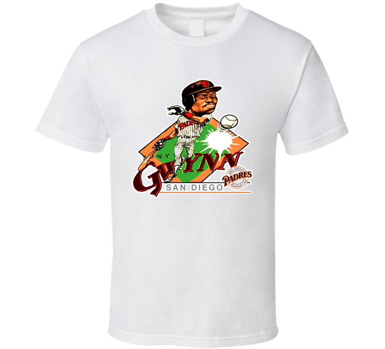 Tony Gwynn Retro Baseball Caricature T Shirt Tony Gwynn Retro Baseball Caricature T Shirt
