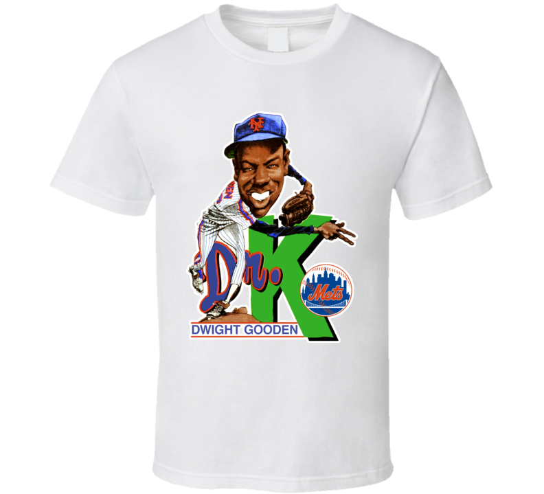Dwight Gooden Retro Baseball Caricature T Shirt Dwight Gooden Retro Baseball Caricature T Shirt