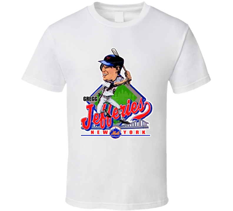 Gregg Jefferies Retro Baseball Caricature T Shirt Gregg Jefferies Retro Baseball Caricature T Shirt