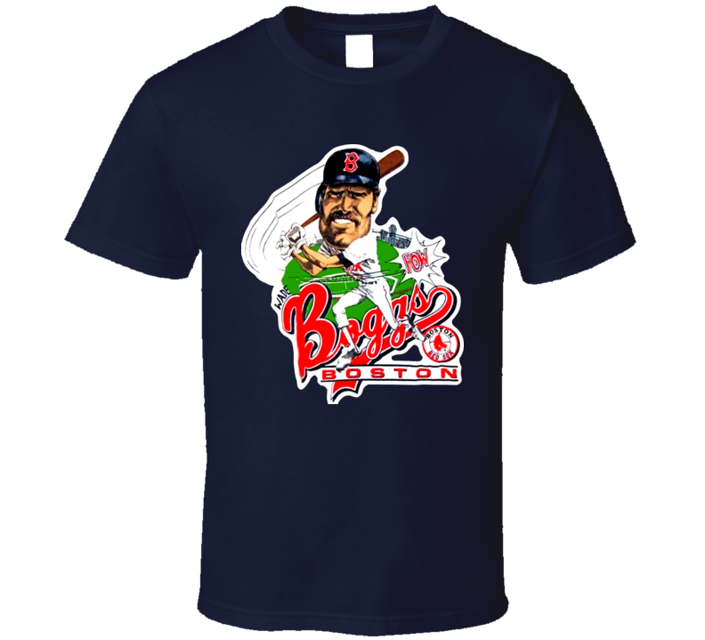 Wade Boggs Retro Baseball Caricature T Shirt Wade Boggs Retro Baseball Caricature T Shirt