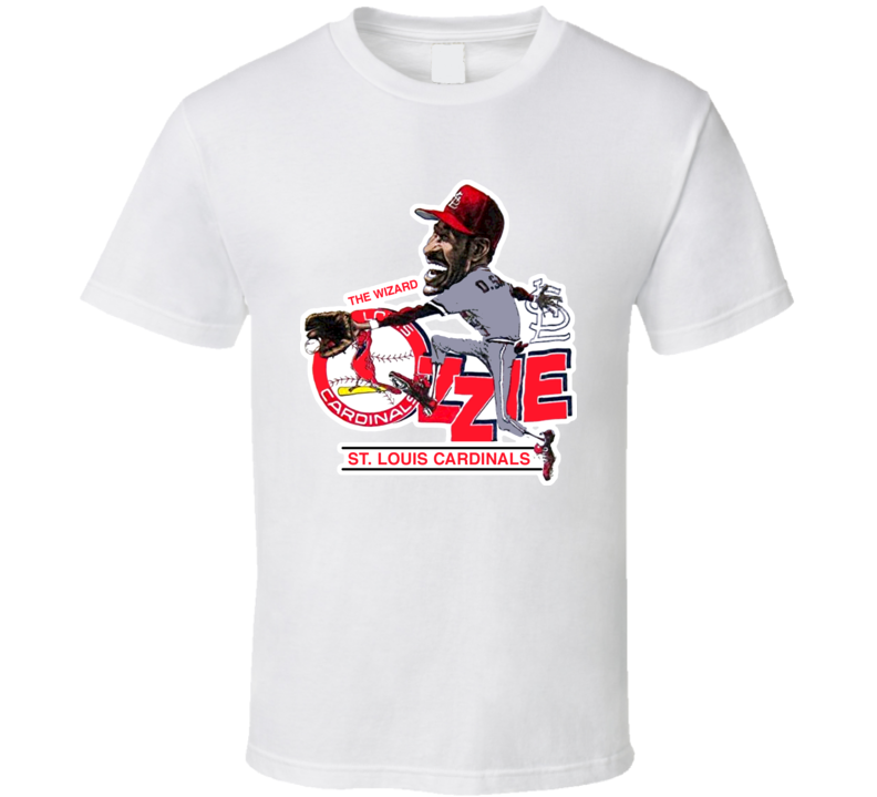 Ozzie Smith Retro Baseball Caricature T Shirt Ozzie Smith Retro Baseball Caricature T Shirt