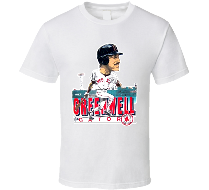 Mike Greenwell Retro Baseball Caricature T Shirt Mike Greenwell Retro Baseball Caricature T Shirt