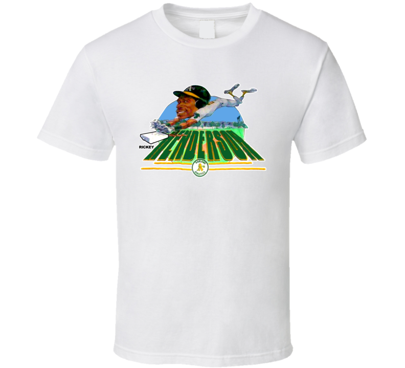 Rickey Henderson Retro Baseball Caricature T Shirt Rickey Henderson Retro Baseball Caricature T Shirt