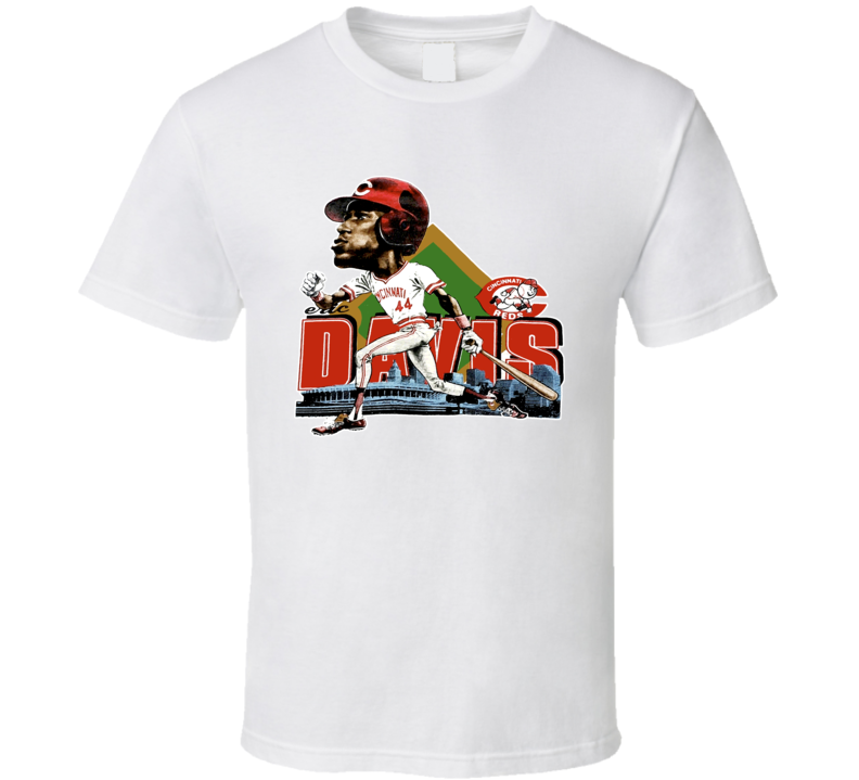 Eric Davis Retro Baseball Caricature T Shirt Eric Davis Retro Baseball Caricature T Shirt