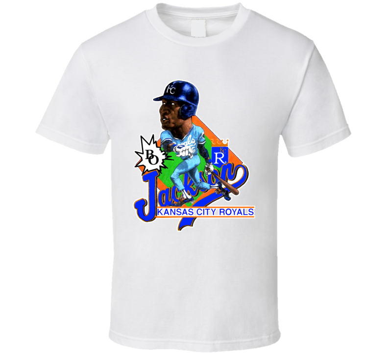 Bo Jackson Retro Baseball Caricature T Shirt Bo Jackson Retro Baseball Caricature T Shirt