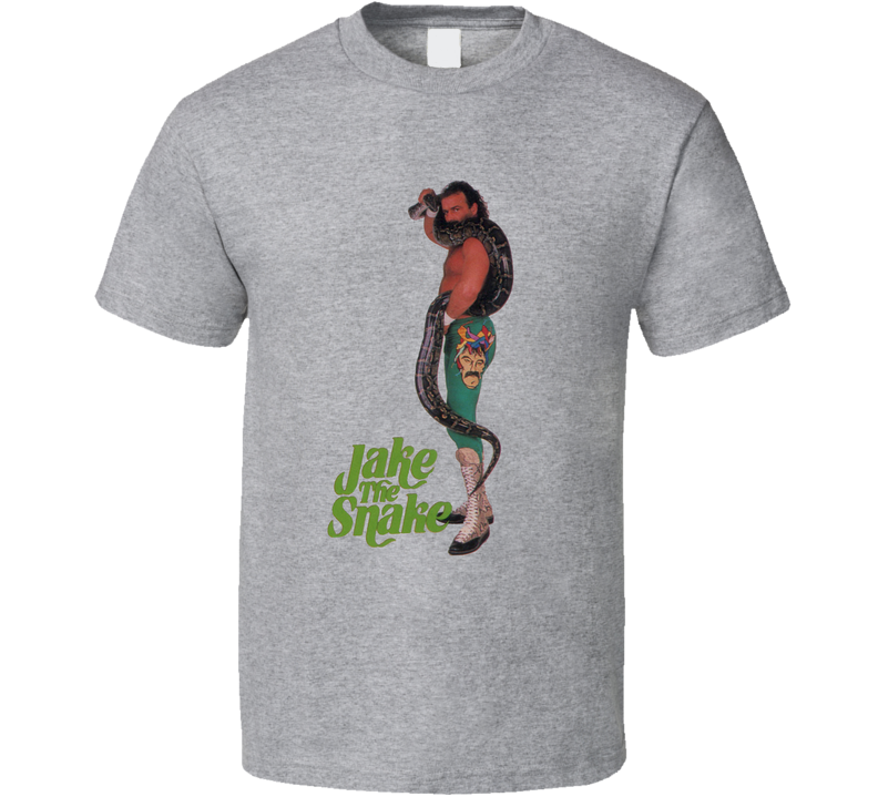 Jake The Snake Roberts With Damien Wrestling Superstar T Shirt Jake The Snake Roberts With Damien Wrestling Superstar T Shirt