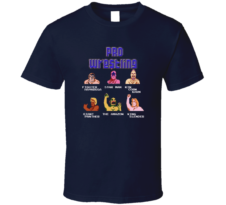 Pro Wrestling Video Game Nes Wrestling T Shirt Pro Wrestling Video Game Nes Wrestling T Shirt