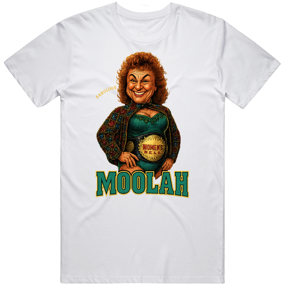 The Fabulous Moolah Caricature Retro Wrestling T Shirt The Fabulous Moolah Caricature Retro Wrestling T Shirt