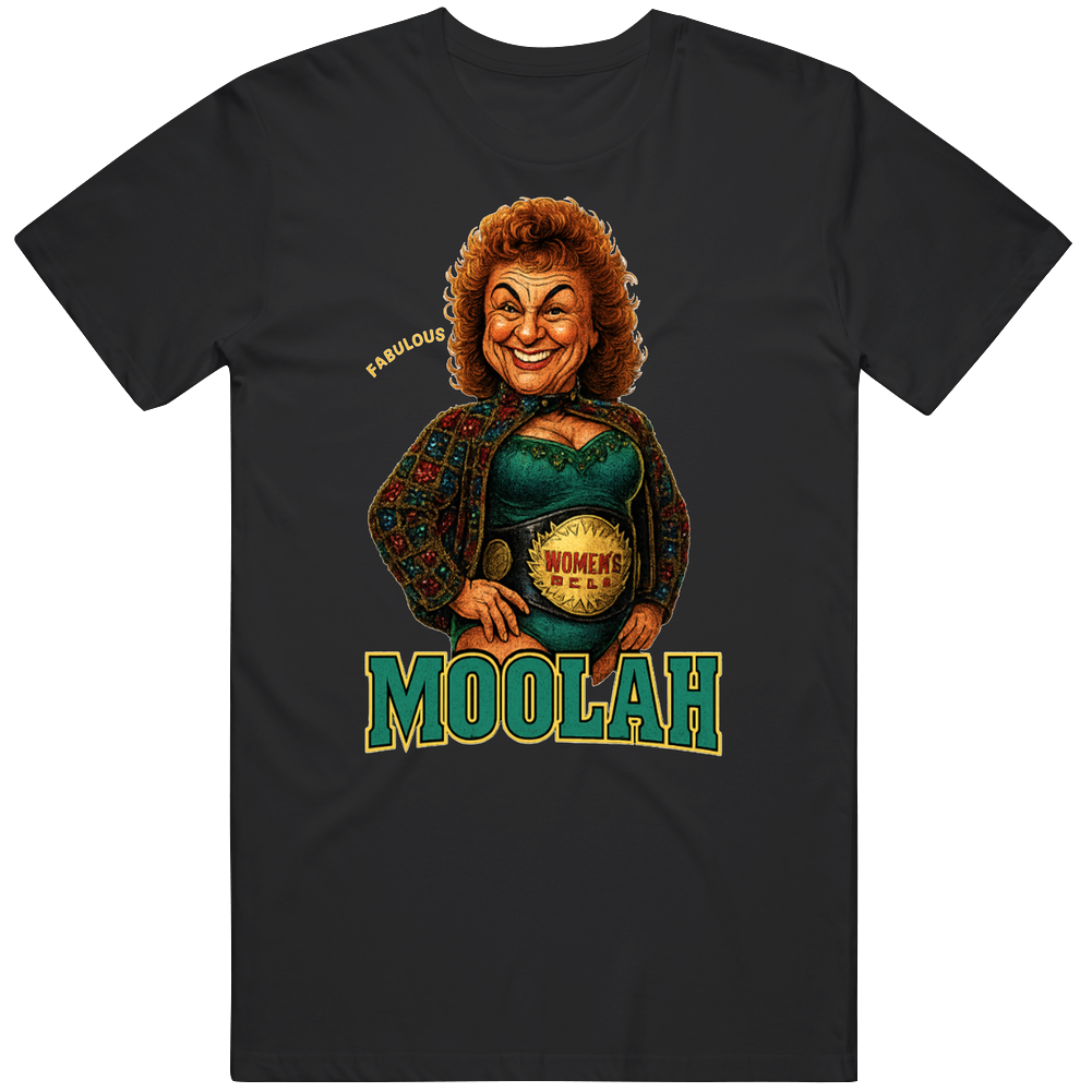 The Fabulous Moolah Caricature Retro Wrestling V2 T Shirt The Fabulous Moolah Caricature Retro Wrestling V2 T Shirt