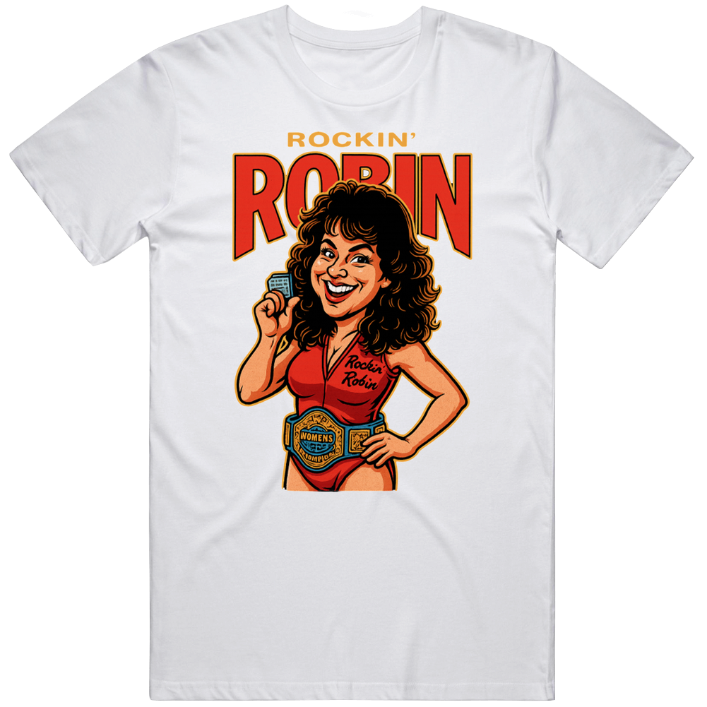 Rockin Robin Caricature Retro Wrestling T Shirt Rockin Robin Caricature Retro Wrestling T Shirt