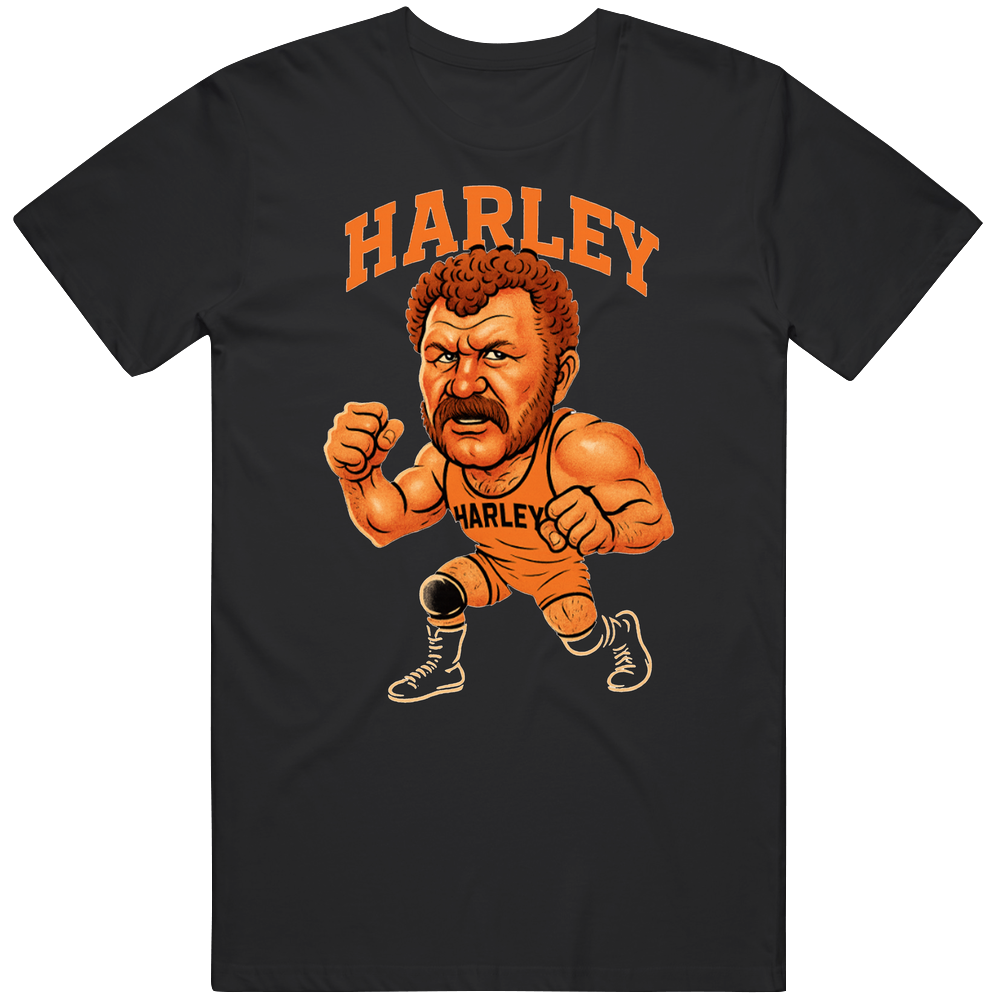 Harley Race Retro Wrestling Caricature T Shirt Harley Race Retro Wrestling Caricature T Shirt