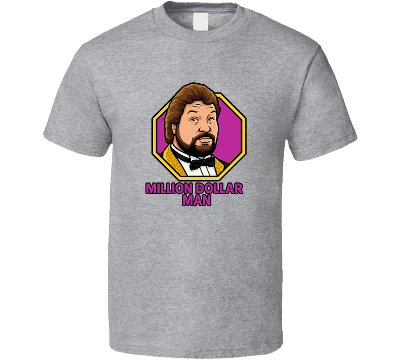 Million Dollar Man Ted Dibiase Retro Cartoon Wrestling T Shirt Million Dollar Man Ted Dibiase Retro Cartoon Wrestling T Shirt