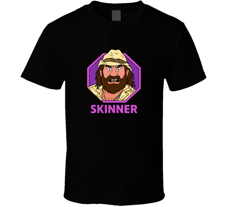 Skinner Retro Wrestling Cartoon T Shirt
