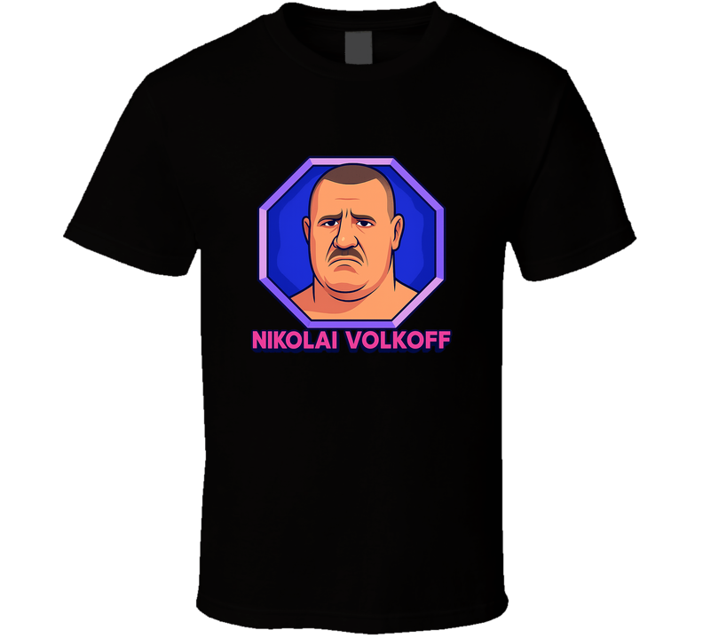 Nikolai Volkoff Retro Wrestling Cartoon T Shirt