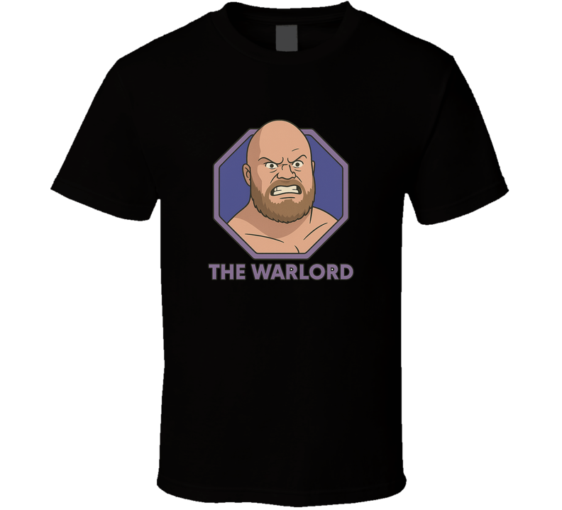 Warlord Retro Wrestling Cartoon T Shirt