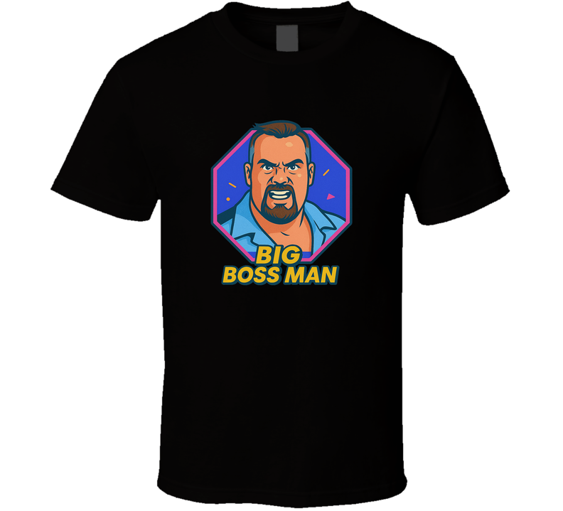 The Big Bossman Retro Wrestling Cartoon T Shirt