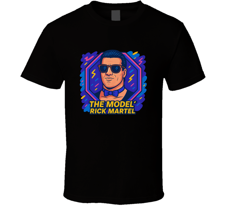 Rick The Model Martel Retro Wrestling Cartoon T Shirt