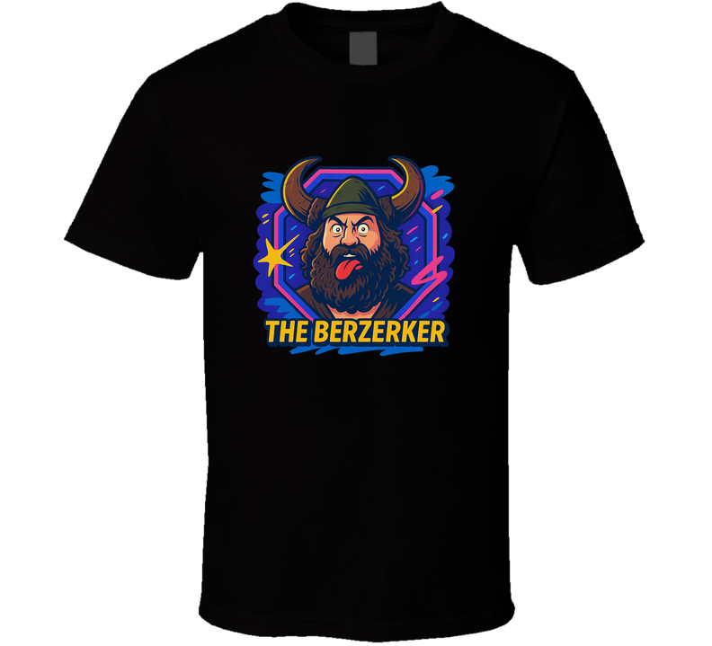 The Berzerker Retro Wrestling Cartoon T Shirt