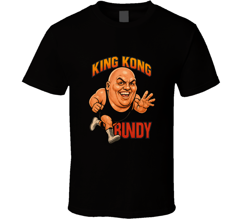 King King Bundy Retro Wrestling Legend Caricature T Shirt