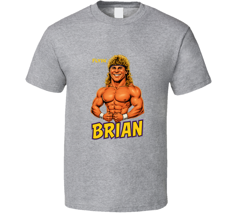 Brian Pillman Retro Wrestling Legend Caricature T Shirt