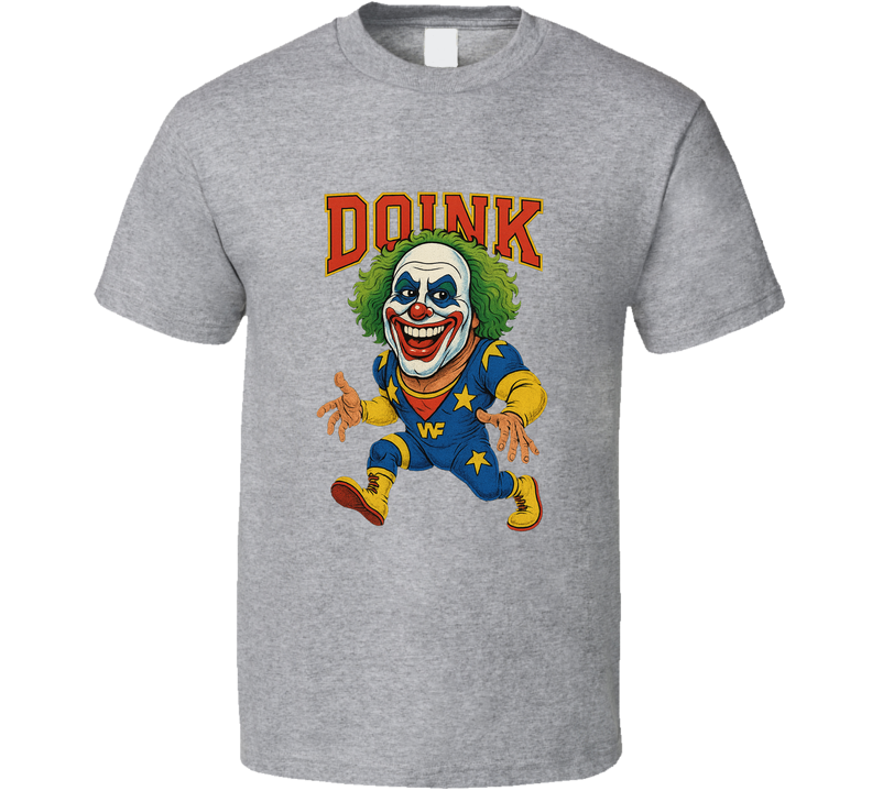 Doink The Clown Retro Wrestling Legend Caricature T Shirt