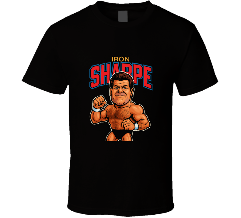 Iron Mike Sharpe Retro Wrestling Legend Caricature T Shirt