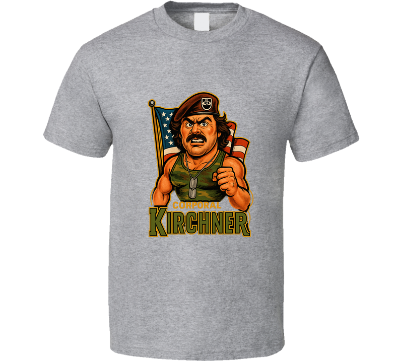 Corporal Kirchner Retro Wrestling Legend Caricature T Shirt