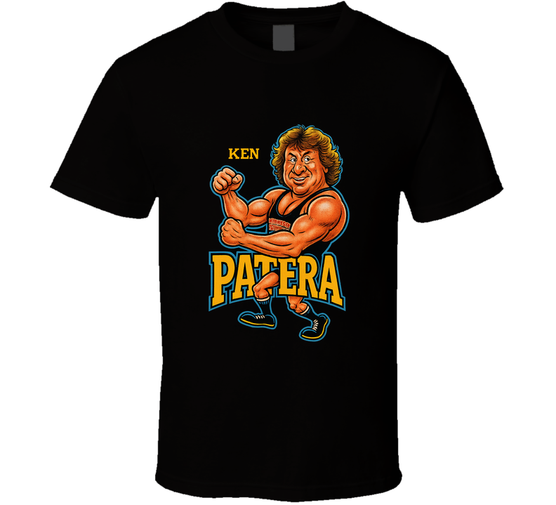 Ken Patera Retro Wrestling Legend Caricature T Shirt
