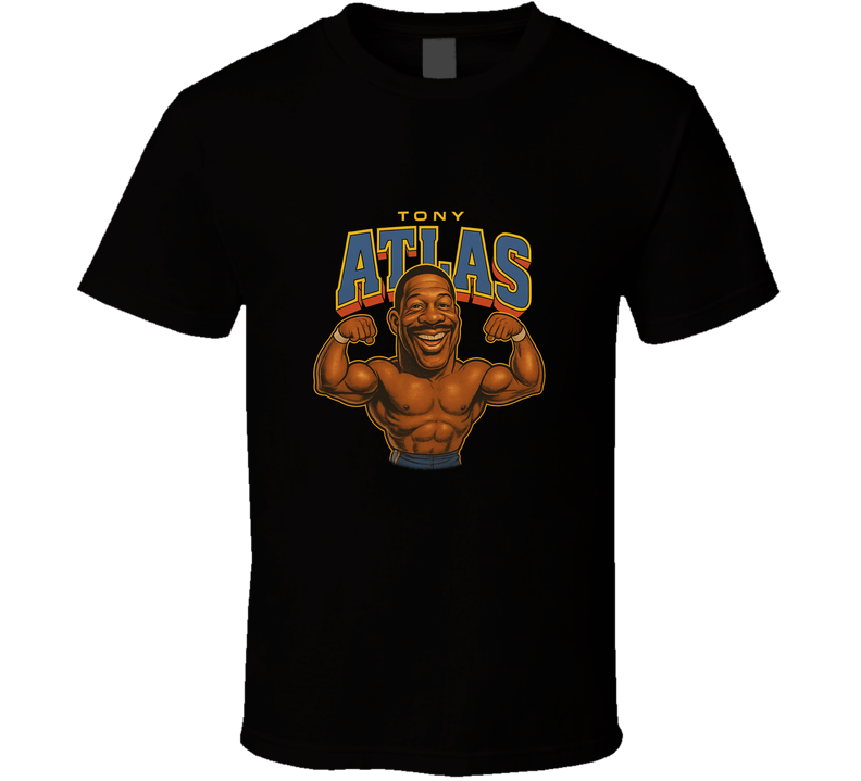 Tony Atlas Retro Wrestling Legend Caricature T Shirt