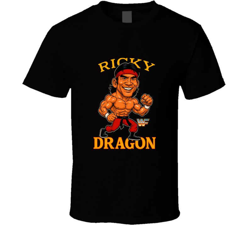 Ricky Steamboat Retro Wrestling Legend Caricature T Shirt