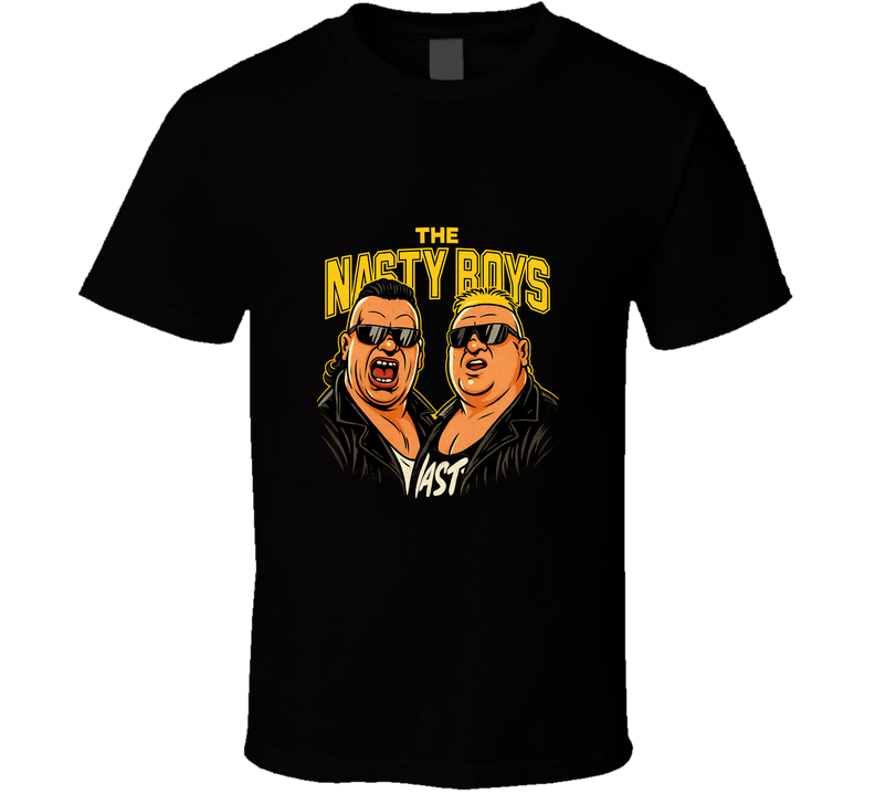 The Nasty Boys Tag Team Retro Wrestling Legend Caricature T Shirt