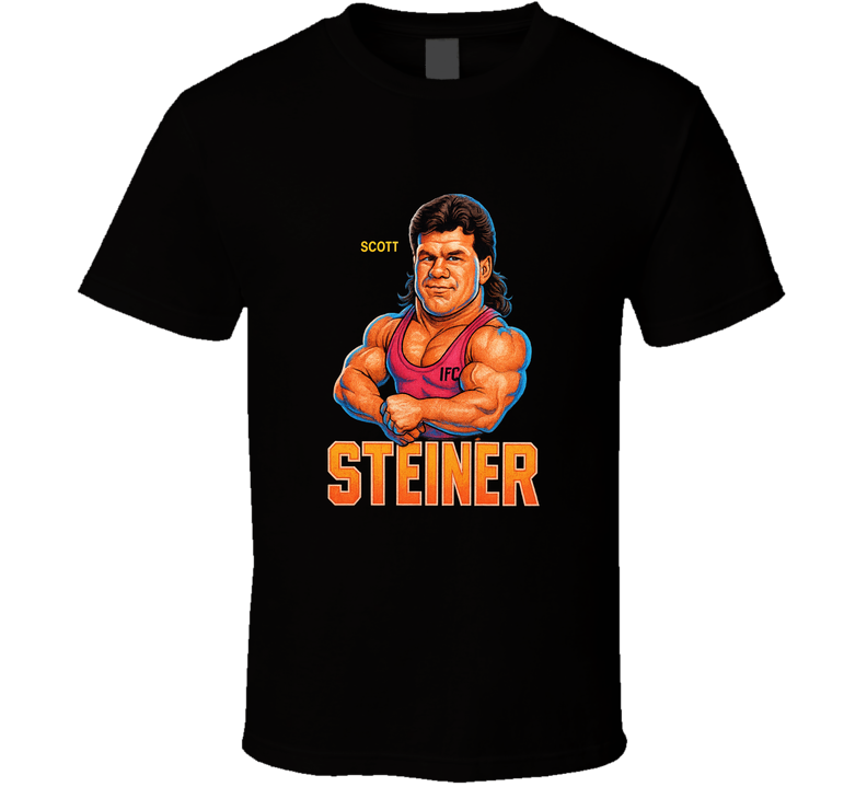 Scott Stiener Retro Wrestling Caricature T Shirt