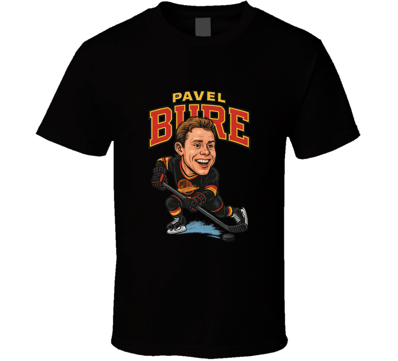 Pavel Bure Vancouver Retro Hockey Caricature T Shirt