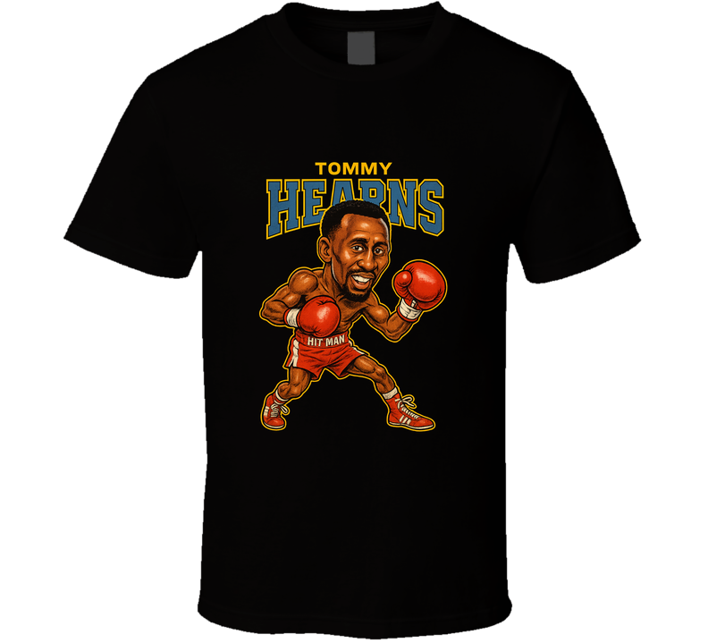 Tommy Hearns Boxing Champion Retro Caricature Boxing T Shirt