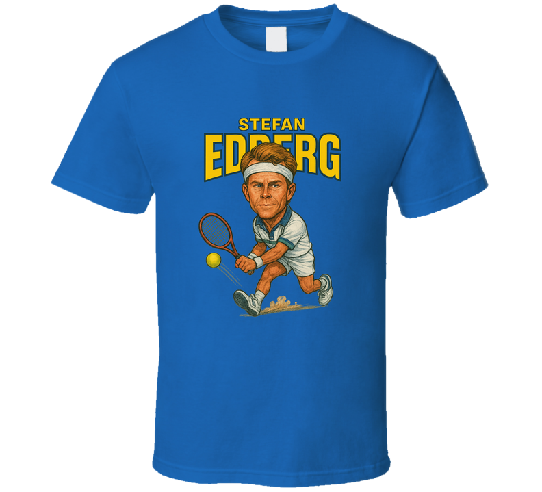 Stefan Edberg Retro Tennis Legend Caricature T Shirt Stefan Edberg Retro Tennis Legend Caricature T Shirt